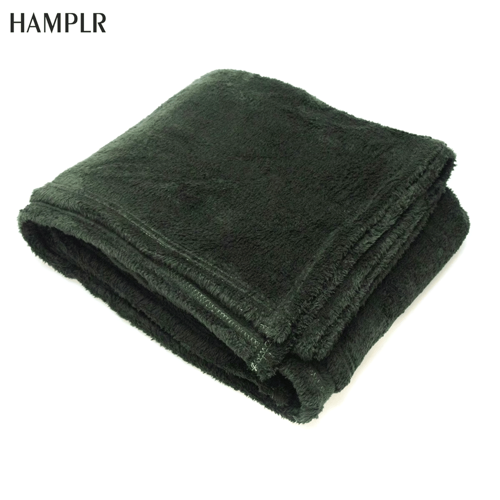 ผ้าห่ม WOMBAT HAMPLR รุ่น SUPER SOFT ขนาด 150X200 ซม. สี OLIVE GREEN